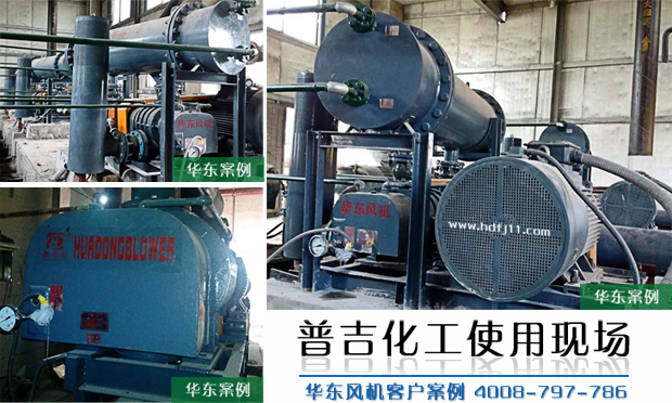 華東雙極串聯羅茨風機使用案例